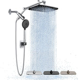 Veken wide rain shower head delivers immersive full-body coverage for a spa-like rinse.