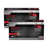 Venom Steel nitrile gloves with textured grip for secure handling.