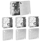 Venussar 4x4 square electrical box with cover secures wiring.