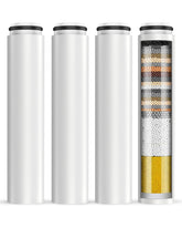 VeoryFly Cobbe 4-pack front view showing replacement filters for Cobbe shower head