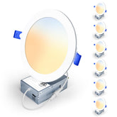 Veriligt 6-inch LED recessed light with 5CCT dimming for mood control.