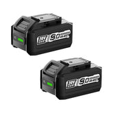 VERVEWAVE 8Ah battery front view showing high capacity for longer runtime.