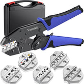 Vesmikit crimping tool set 6pcs in case shows organized storage for professionals.
