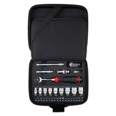 Vessel 400ER3-1M cordless slim ratchet in a compact case for organized storage.
