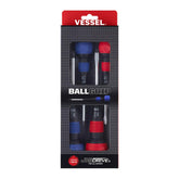 VESSEL Ball Grip screwdriver 3-16x3: precise small-fastener drive with ergonomic design