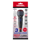 VESSEL E-ASSIST screwdriver 3 speeds for precise driving in tight spaces.