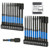 VESTTIO 23pcs 4in hex bit set case for organized DIY projects