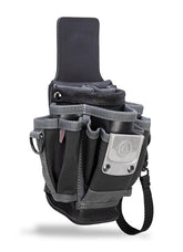 Veto MP2X leather-backed tool pouch front view for quick belt access