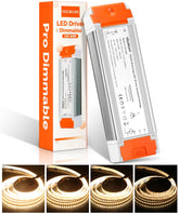VEURCHY dimmable LED driver front view showing compact design for tight spaces