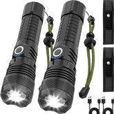 Victoper LED flashlights 2-pack front view, compact lighting for quick outdoor visibility.