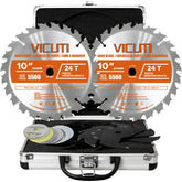 VICUTI 10'' outer blades deliver precise dados for flawless joinery