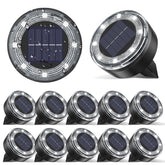 vighep mini solar ground lights compact-size closeup highlight space-saving lighting for pathways