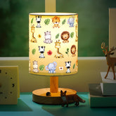 VIHOSE Safari Animal lamp base provides stable bedside lighting for bedtime routines.
