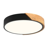 Vikaey modern LED ceiling light in round form for a clean living space.