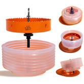 VIKITON 6-1/4 inch hole saw kit for clean recessed lighting openings.