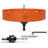 VIKITON 7-1/2 inch hole saw with arbor ready for quick setup