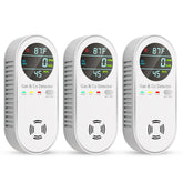 Vilfet 4-in-1 detector plugged in for home safety with CO and gas sensors.