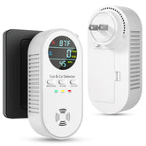 Vilfet 5-in-1 detector with HD display shows CO and gas readings at a glance.