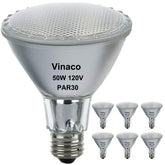 Vinaco PAR30 Flood 50W warm-white close-up for ambient lighting