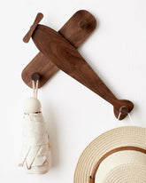 Vinoil airplane coat hook mounted on wall, ideal for kid's room organization