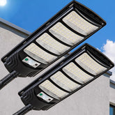 Viruhaka solar street light remote control enables easy operation from distance.
