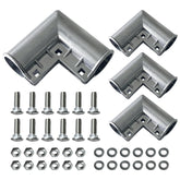 The VIVIDA chain-link gate corner elbow for 1-3/8-inch pipes, with durable aluminum construction.