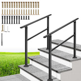 VIVOHOME 2-pack 3-step hand rails on outdoor steps for safer entry