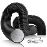VIVOSUN 4-inch aluminum duct coiled for storage and flexible connections.