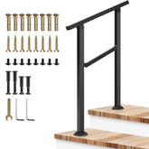 VIVOSUN outdoor handrail 2-step assembly provides sturdy entry support.
