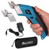 VLOXO cordless electric scissors with power button for quick starts.