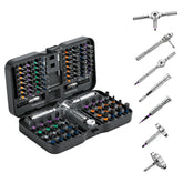 VMAN ratchet screwdriver set with transformable handle offering versatile reach.
