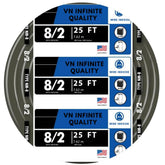 VN Infinite Quality 8/2 NM-B cable coil for residential wiring projects.