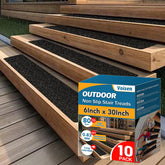 Voisen outdoor stair treads box view with durable pre-cut strips