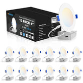 VOLISUN 12-pack 4-inch recessed light box for retrofit ceiling installs