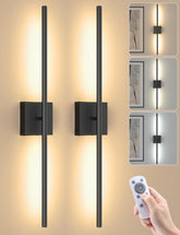 VOLISUN battery wall sconces set of two with remote for effortless lighting control.