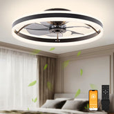 Volisun low-profile fan with light assembly ready for easy ceiling installation