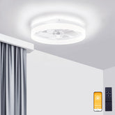 VOLISUN low-profile fandelier with remote provides clutter-free ceiling lighting.