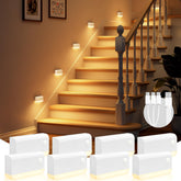 VOLISUN motion sensor night light 6-pack illuminates stairs safely and efficiently
