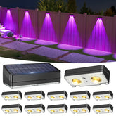 VOLISUN solar fence light pack-12 delivers bright, even fence illumination outdoors.