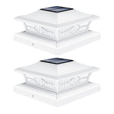 VOLISUN solar post cap light with two color modes for outdoor ambiance