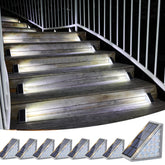 VOLISUN solar stair light 8-pack mounted on outdoor stairs for safer steps at night