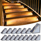 VOLISUN solar stair lights illuminate outdoor stairs for safer, clearer steps.