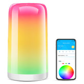 VOLIVO Smart RGBCW+IC table lamp ambient closeup shows touch control for easy lighting