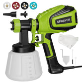 VONFORN paint sprayer front view enables smooth, even coverage.