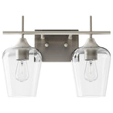 VONLUCE 2-light vanity over mirror with brushed nickel finish for a modern bathroom look and durability.
