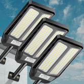 VOOJOY 5000W solar street light pack-1 provides ample brightness for parking lots.