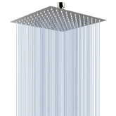 Voolan rain shower head 10-inch brushed nickel delivers wide, spa-like coverage