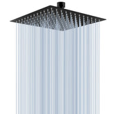 Voolan rain shower head with 304 stainless steel finish for durable performance.