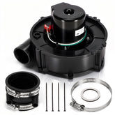 VORGENS 1014338 draft inducer motor front view with compact ECM design for compatible furnaces.