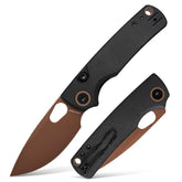 Vosteed Porcupine with rose gold blade, ready for daily EDC tasks.